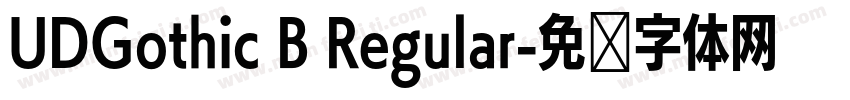 UDGothic B Regular字体转换